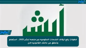 خطوات رفع إيقاف الخدمات الحكومية عبر منصة أبشر 2025.. استعلم وتحقق من حالتك القانونية الآن